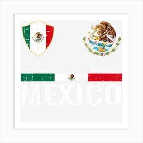 Mexico Soccer Team Distressed Art Print