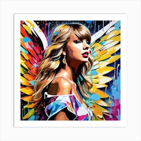 Taylor Swift Angel Art Print