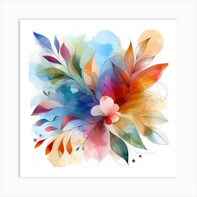 Watercolor Flower 3 Art Print