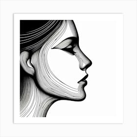 Portrait Of A Woman 19 Art Print