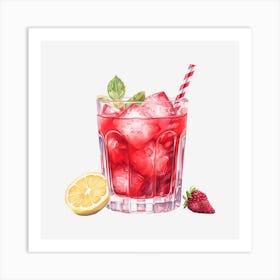 Strawberry Lemonade 6 Art Print