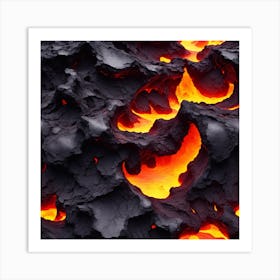 Close Up Of Lava Art Print