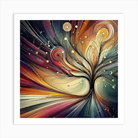 Abstract tree 2 Art Print