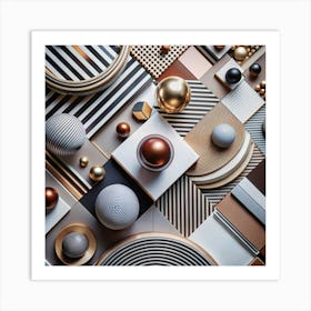 Abstract Geometric Pattern Art Print