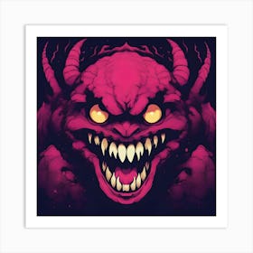 Demon Head Art Print