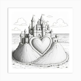 Castle In The Sand Art Print