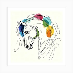 Creative Horse Visual 2 Art Print