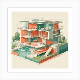 Modern House 1 Art Print