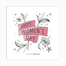 Happy Women'S Day Art Print