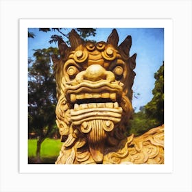 Dragon Statue Hue Vietnam Art Print