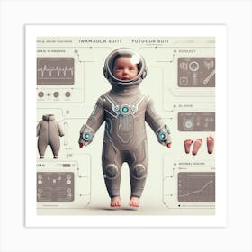 Space Suit Baby Art Print