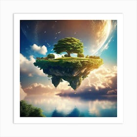 Tree On An Island 1 Art Print