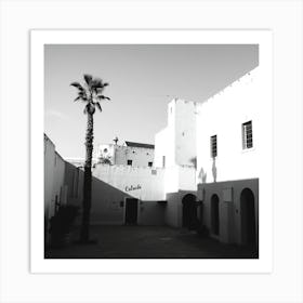 Courtyard - Black And White Stock Videos & Royalty-Free Footage Art Print