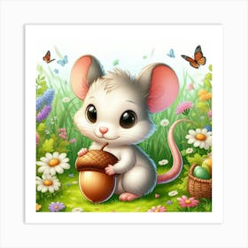Easter Mouse Art Print