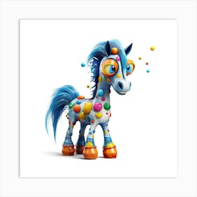 Horse With Bubbles Art Print