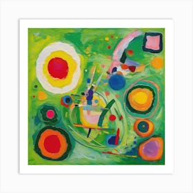 Abstract Painting Wassily Kandinsky Art Print Art Print