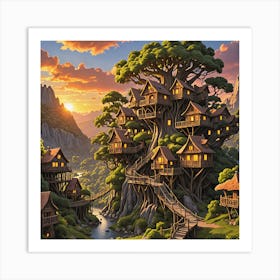 Tree House Art Print