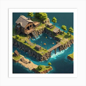 Isometric Island 4 Art Print