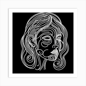 Woman'S Face 4 Art Print