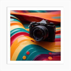 Colorful Camera Art Print