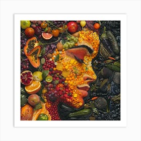 Fruit Face 1 Art Print