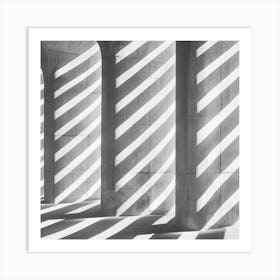 Shadows Of Columns Art Print