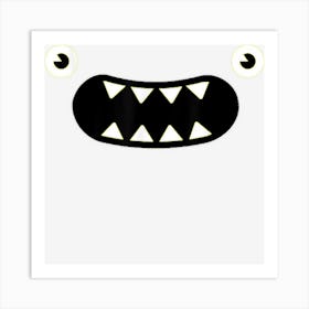 Yellow Monster Girls Funny Matching Halloween Costume Kids Art Print