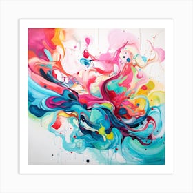 Colourful Chaos Art Print