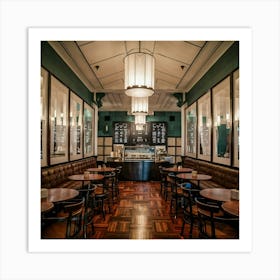 Cafe Interior Art Print