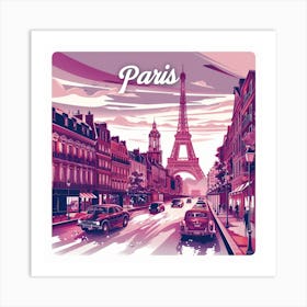 Paris Cityscape 2 Art Print