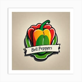 Bell Peppers Logo Art Print