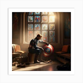 Captain America 1 Art Print