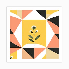 Geometric Flower 2 Art Print