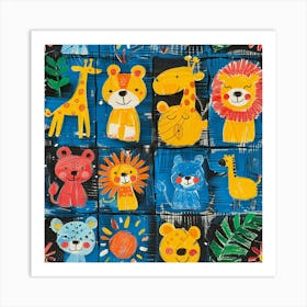 Zoo Animals 2 Art Print