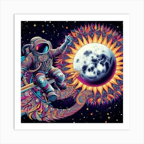 "Eclectic Slide" Moon Man Collection [Risky Sigma] Art Print