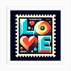 Forever Usa Love Art Print