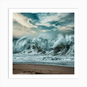 Stormy Sea Art Print