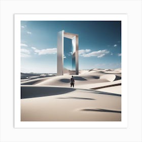 Door In The Sand 1 Art Print