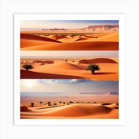 Sahara Desert Landscape Art Print