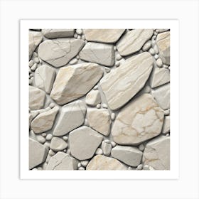 Realistic Stone Flat Surface For Background Use (25) Art Print