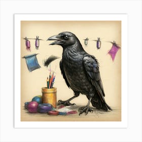 Crow! 10 Art Print