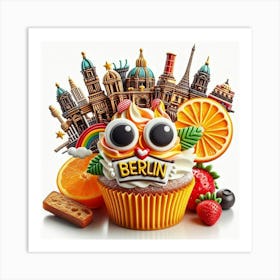 Berlin Cupcake Art Print