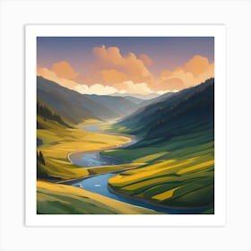 Landscape Painting Art Print