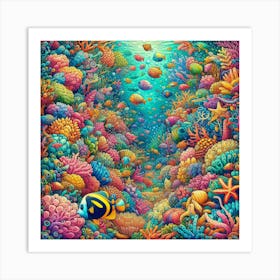 Coral Reef 3 Art Print