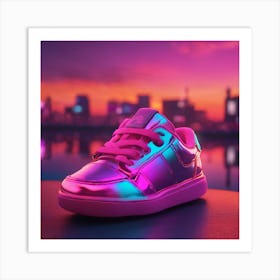 Glow In The Dark Sneakers Art Print