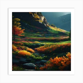 Autumn Landscape 1 Art Print