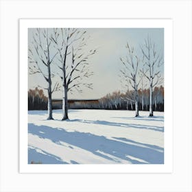 Trees In The Winter Art Print