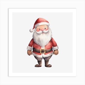 Santa Claus Illustration Art Print