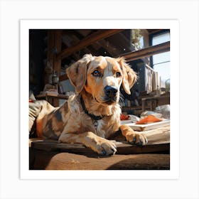 Dog Portrait Art Print