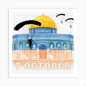 Dome Of The Rock in palastine Art Print